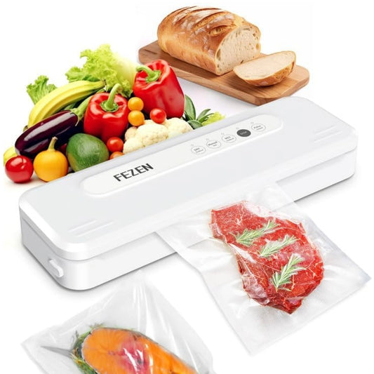 Desktop countertop appliance with vacuum sealing functions for sealing packages