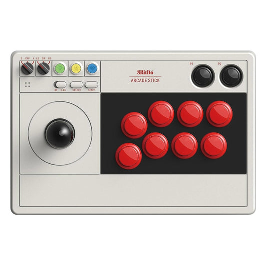 Retro-inspired arcade fight stick compatible with Switch & Windows