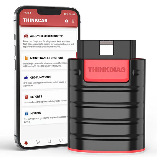 Thinkdiag scanner allows wireless connection to smartphone apps via Bluetooth to troubleshoot