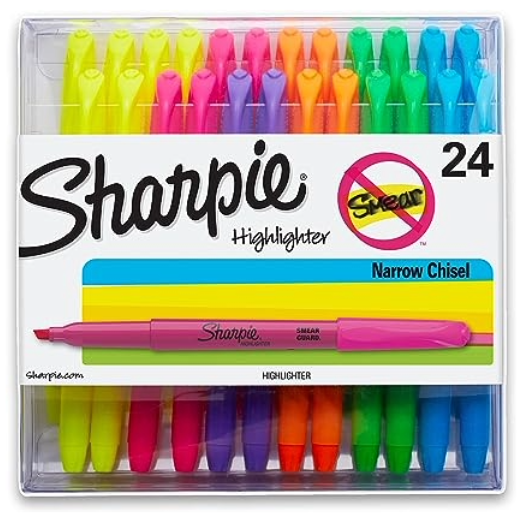 24-Pack Pocket Highlighters for Class (70% off)