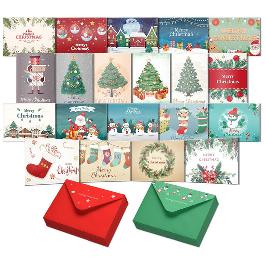 Boxed Christmas Cards, 20 Unique Designs (40% off)